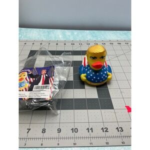 Trump Rubber Duck Patriotic American Flag Toy Collectible Political Gag‎ Gift